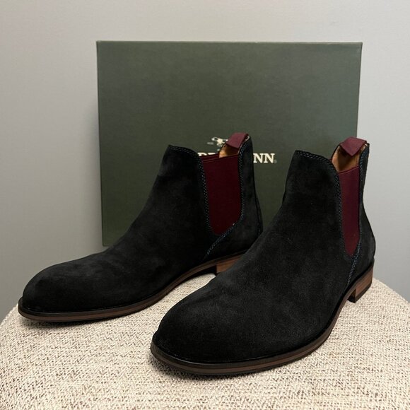RODD & GUNN Men\'s Suede Navy Blue Chelsea Boots - Size 10.5 - Pristine Like New main image 7